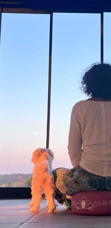 „In der Stille liegt die größte Kraft. Wahre mediale Arbeit und energetische Heilung beginnen genau hier: im tiefen Rückzug, in der Verbindung mit dir selbst und dem Blick für das große Ganze.“ SeeYourSoul - Meditation auf einem Lotus-Sitzkissen für Achtsamkeit, mediale Wahrnehmung und energetische Ursachen-Heilung.